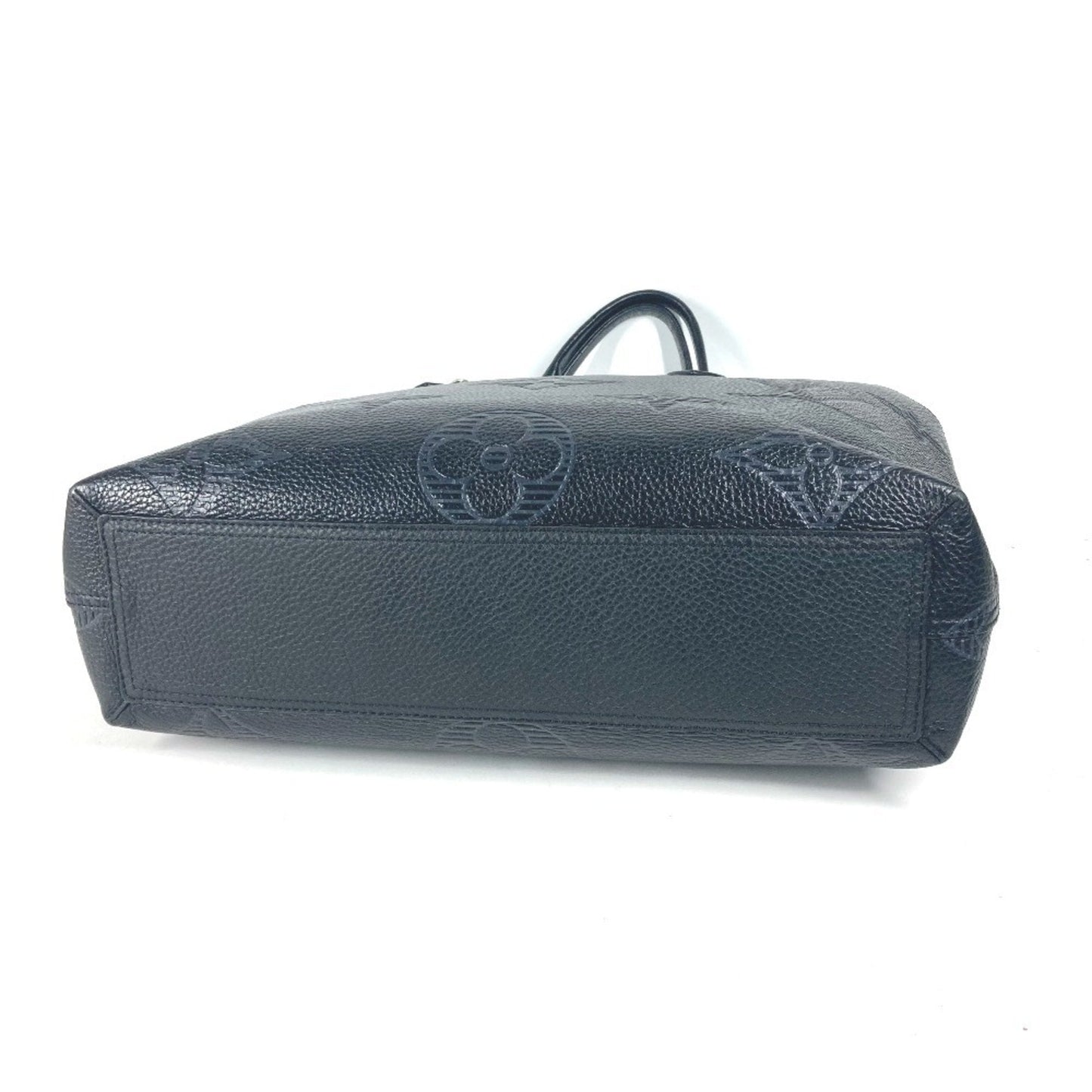 Louis Vuitton Black Leather Shoulder Bag Tote Bag