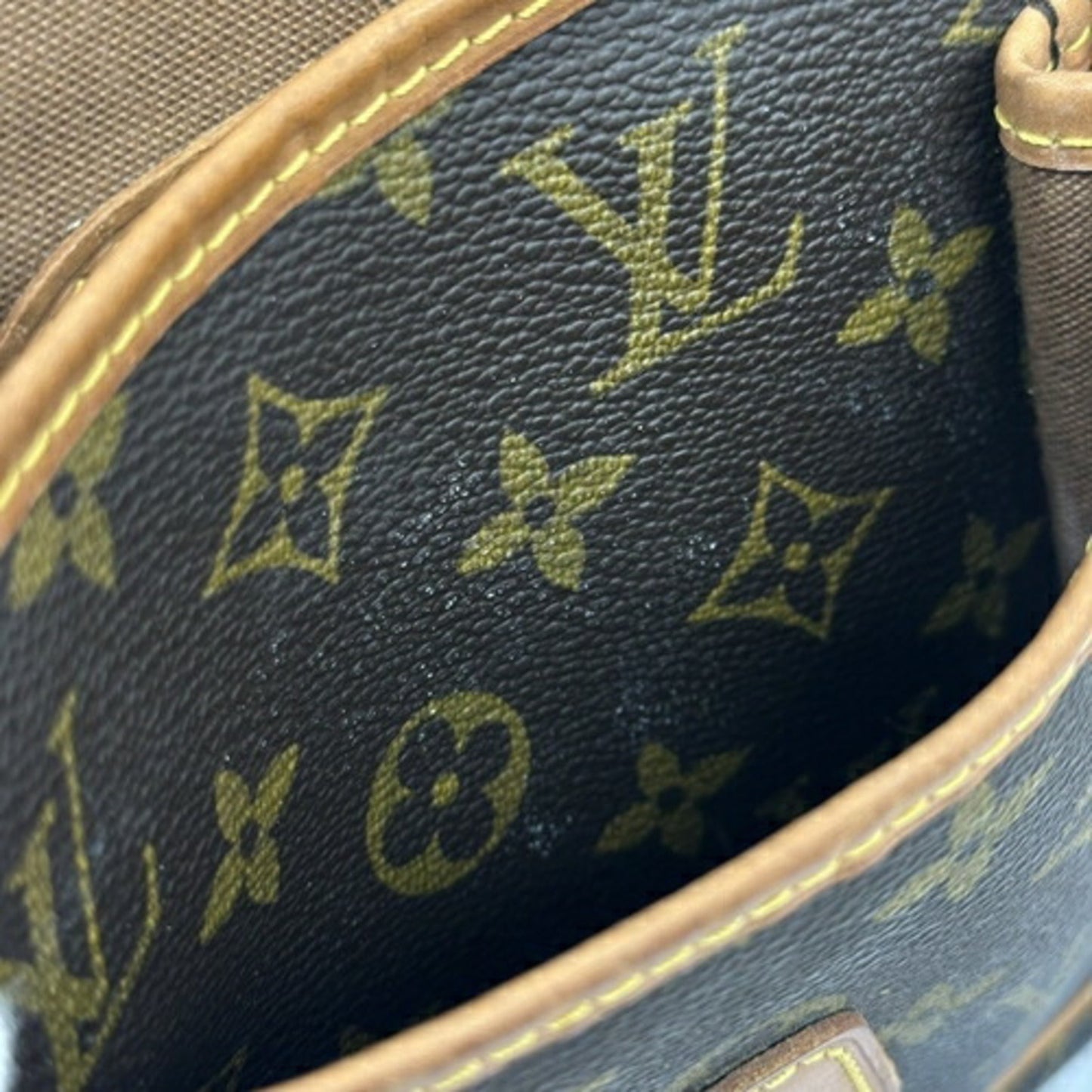 Louis Vuitton Monogram Brown Coated Canvas Shoulder Bag