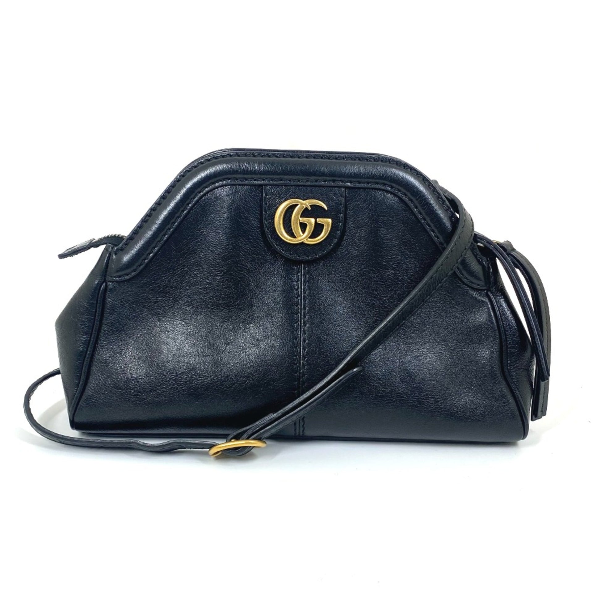 Gucci Black Leather Shoulder Bag ()