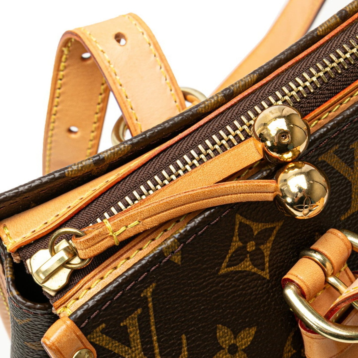 Louis Vuitton 2006 Fall Winter Collection Brown Pvc Leather Shoulder Bag Tote Bag