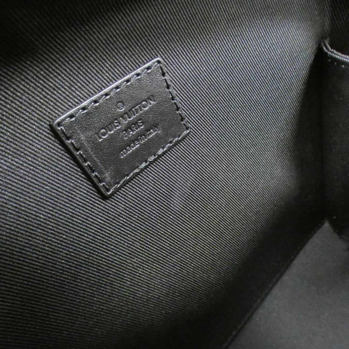 Louis Vuitton Black Leather Shoulder Bag