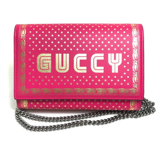 Gucci Pink Leather Long Wallet (Bi-Fold) ()