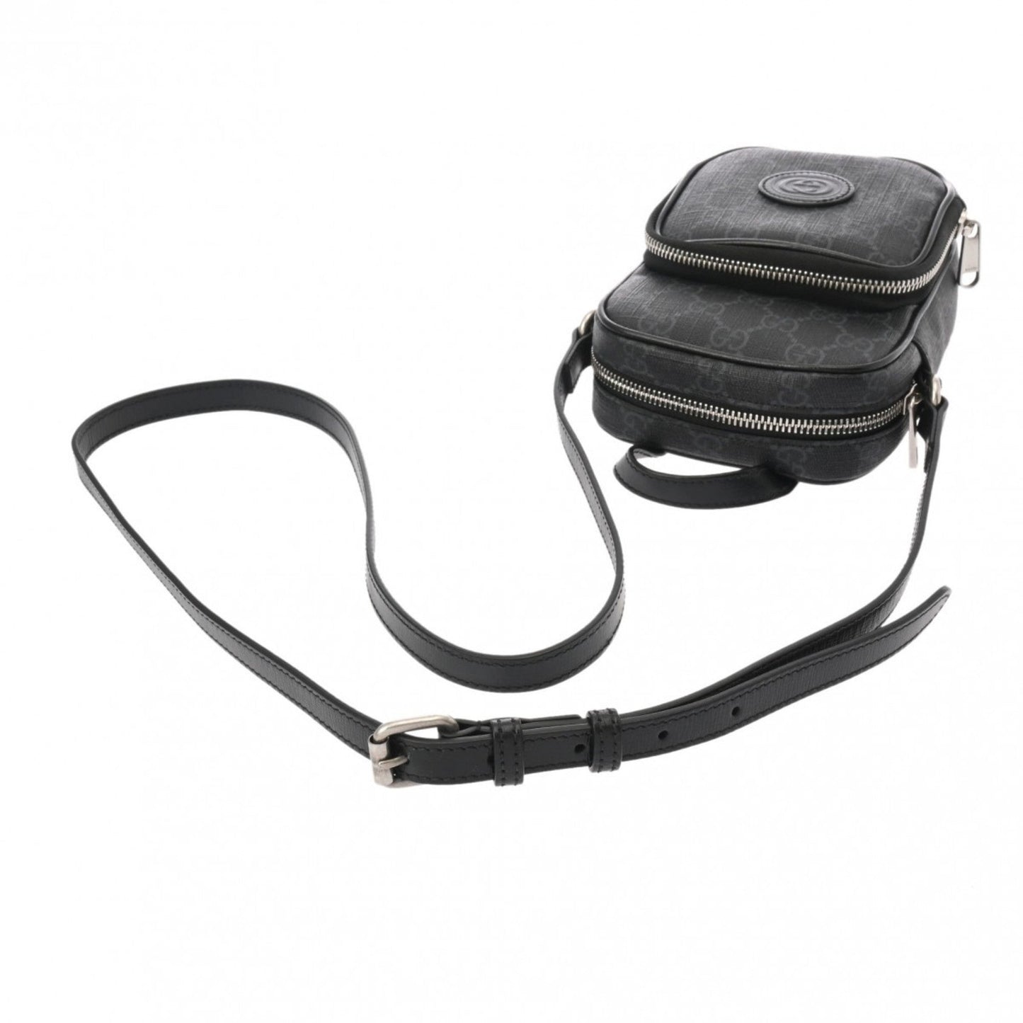 Gucci Black Pvc Leather Shoulder Bag