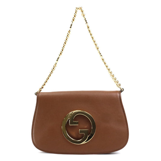 Gucci Brown Leather Shoulder Bag