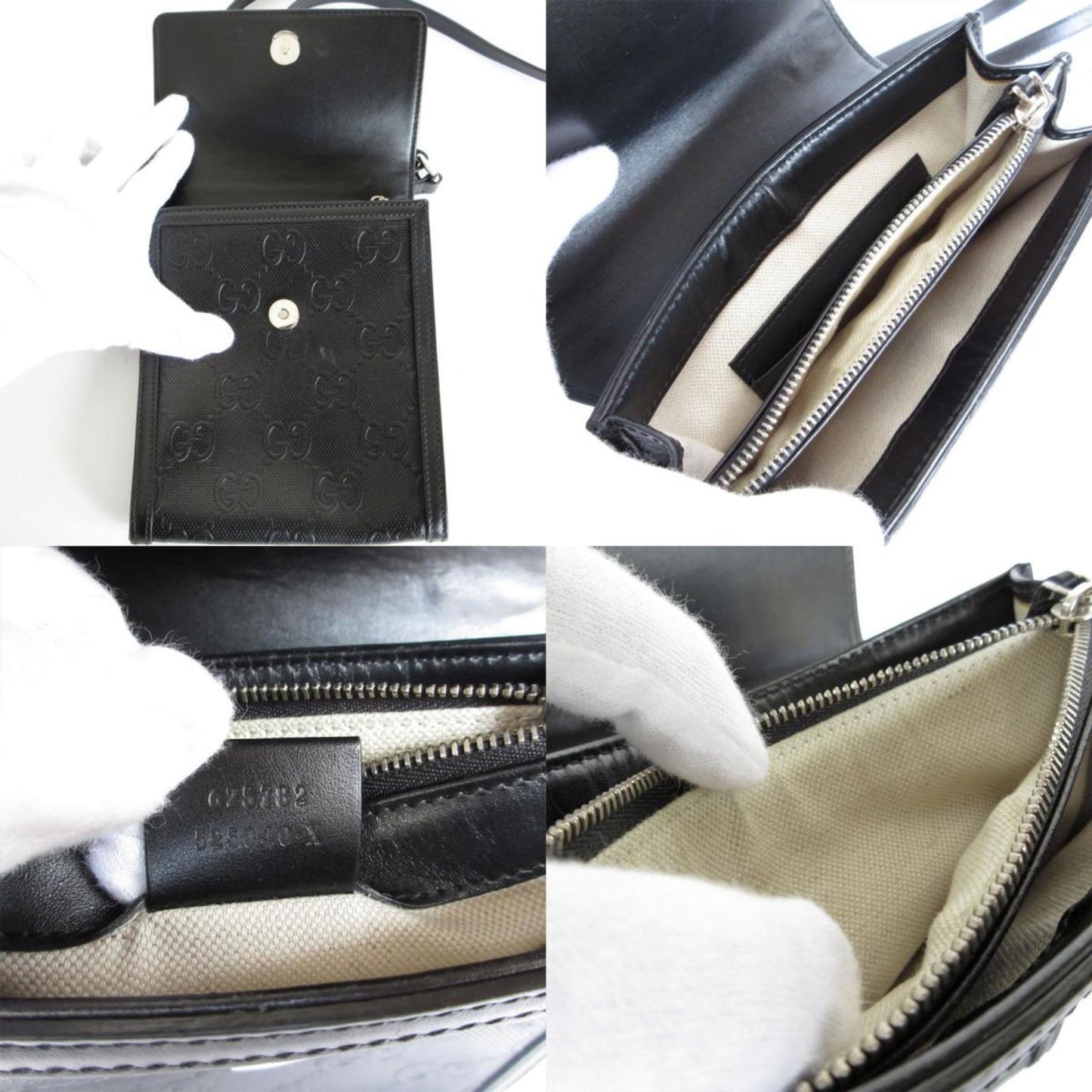 Gucci Black Leather Shoulder Bag