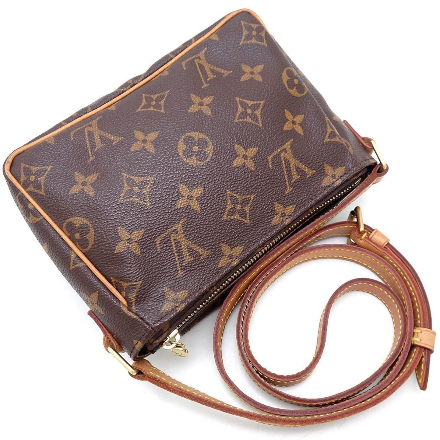 Louis Vuitton Brown Canvas Shoulder Bag