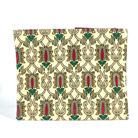 Gucci Red Color Coated Canvas Clutch Bag Pouch ()