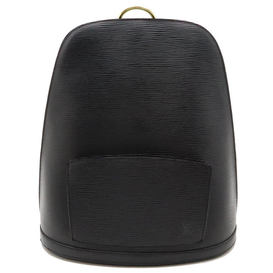 Louis Vuitton Black Noir Leather Backpack Shoulder Bag ()