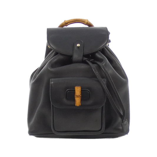Gucci Black Leather Backpack ()