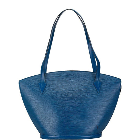 Louis Vuitton Toledo Blue Leather Shoulder Bag Tote Bag ()