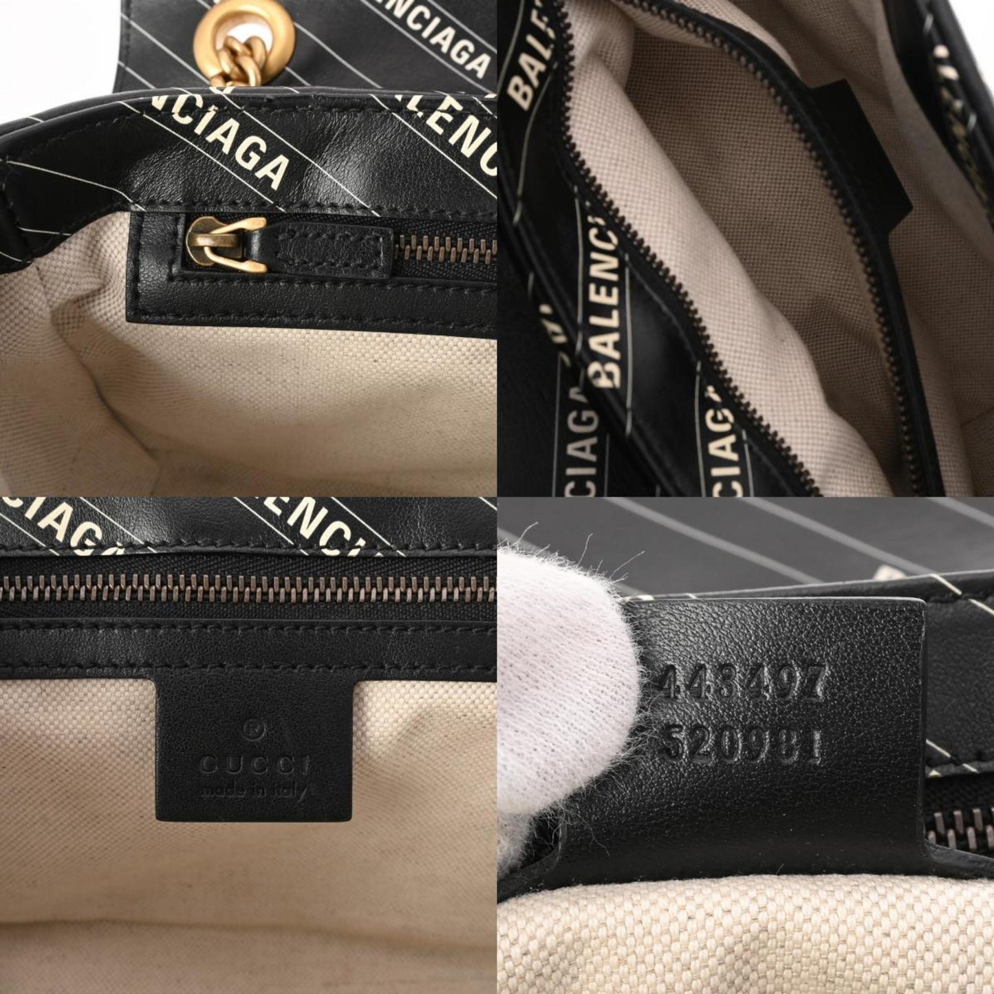 Gucci Black Leather Shoulder Bag