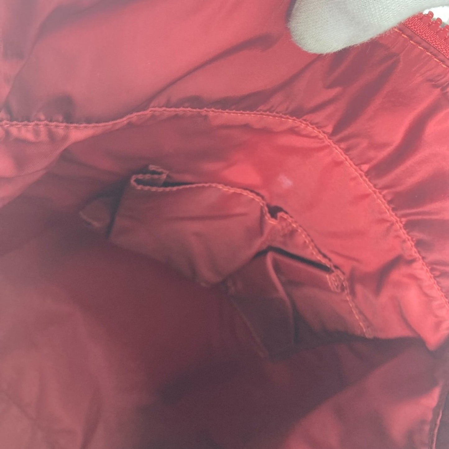 Gucci Red Cloth Tote Bag