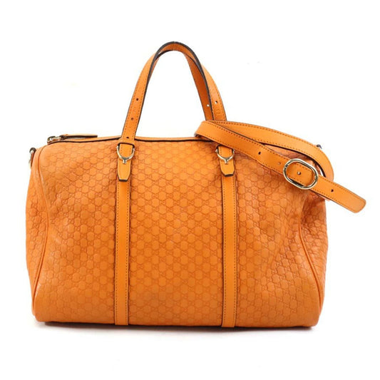 Gucci Gold Leather Handbag Shoulder Bag