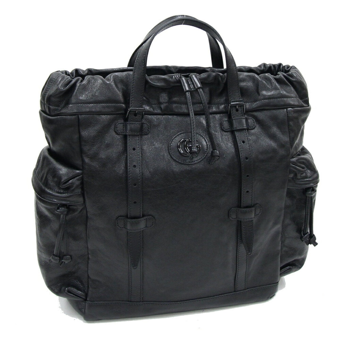 Gucci Black Leather Tote Bag ()