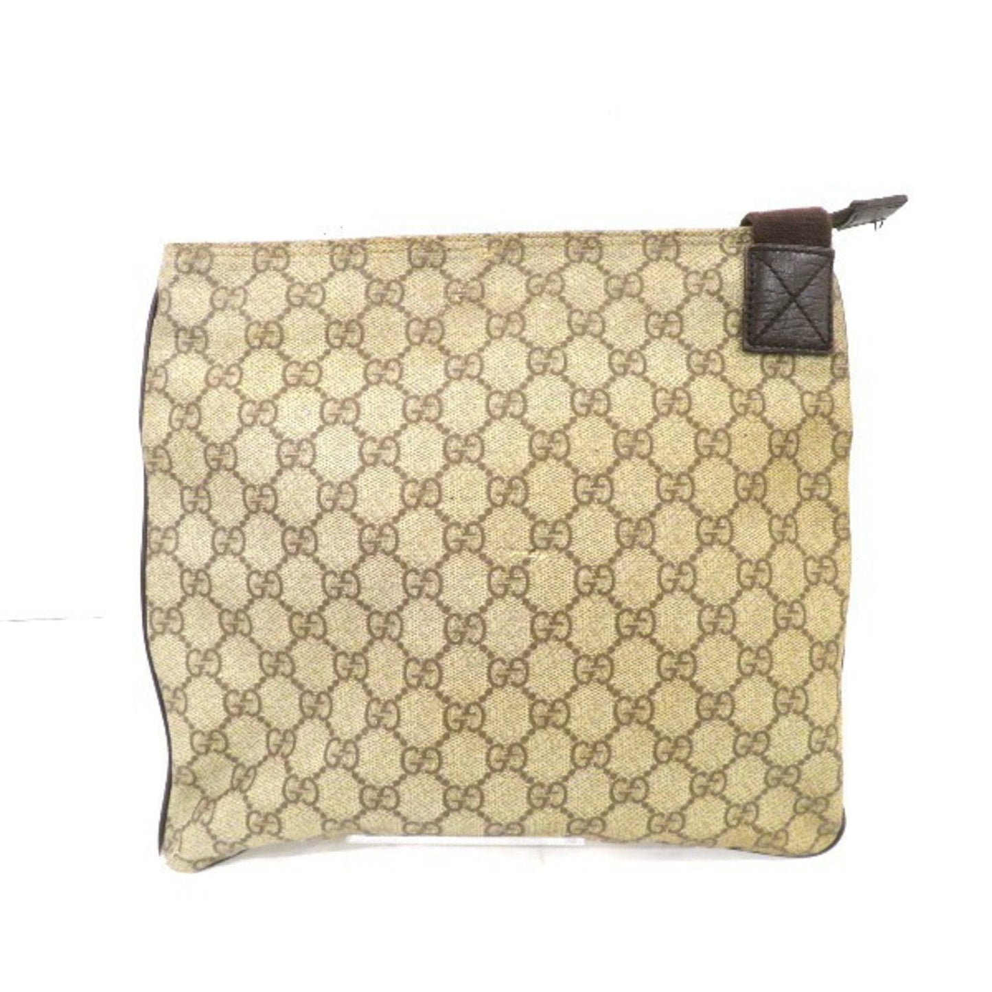Gucci Brown Pvc Canvas Shoulder Bag