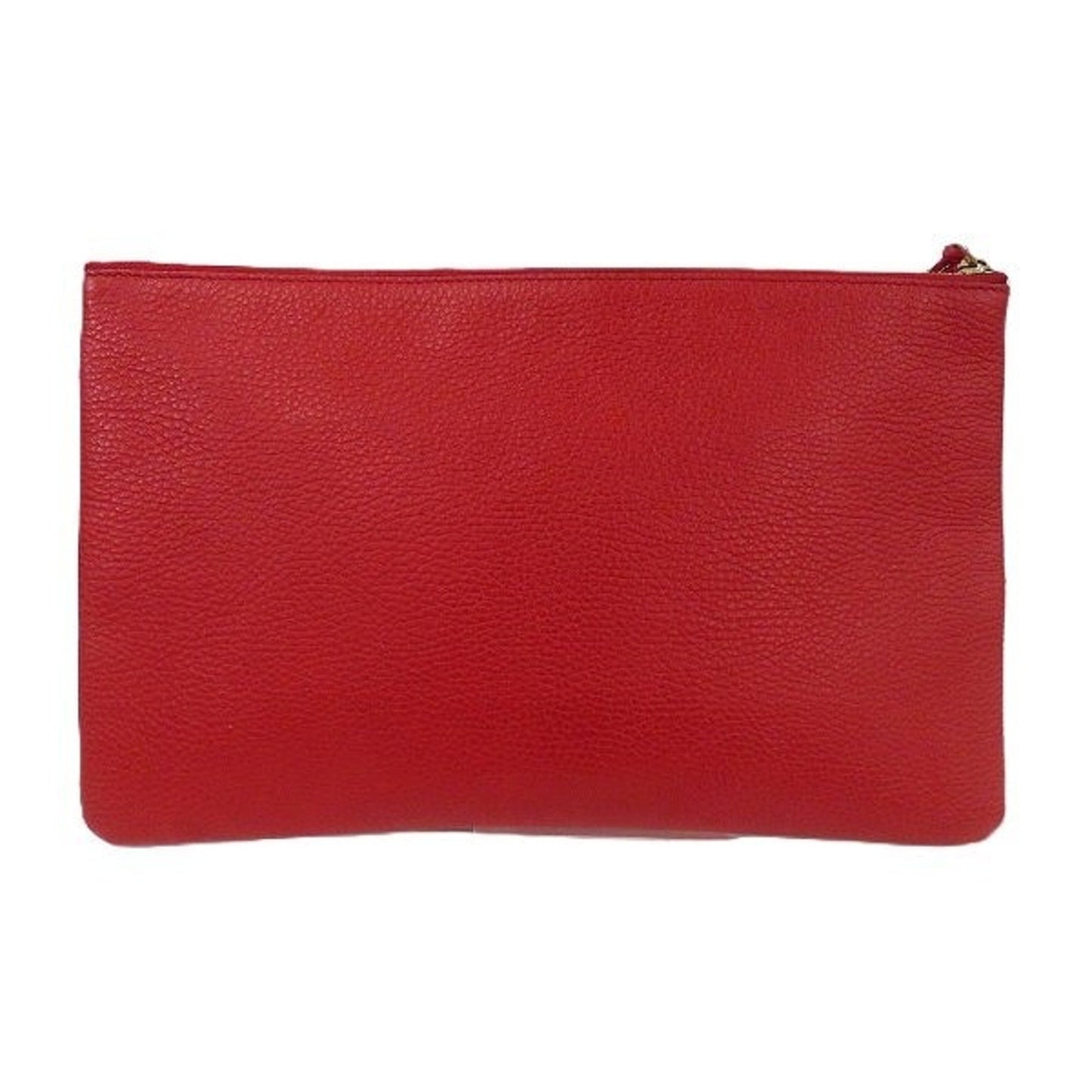 Gucci Red Color Leather Clutch Bag