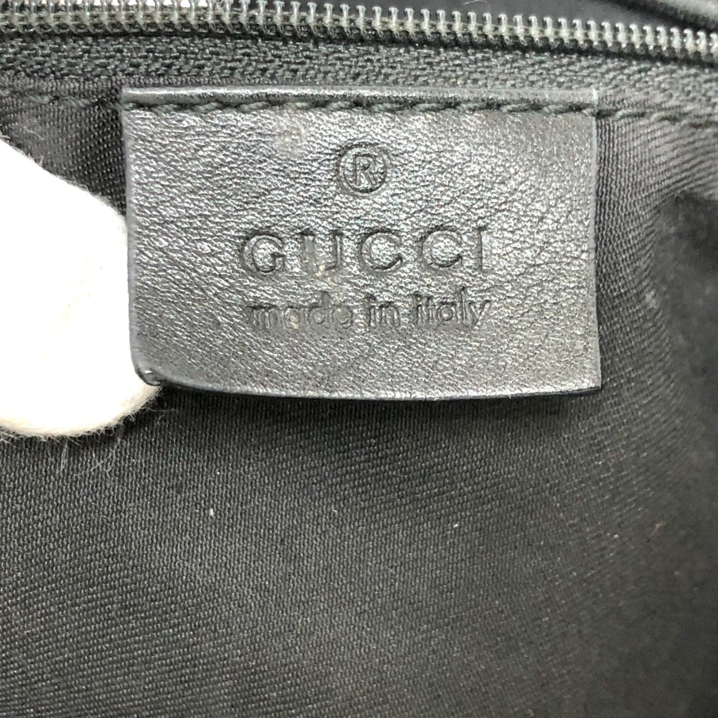 Gucci Black Patent Leather Tote Bag