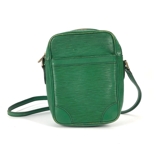 Louis Vuitton Green Leather Shoulder Bag ()