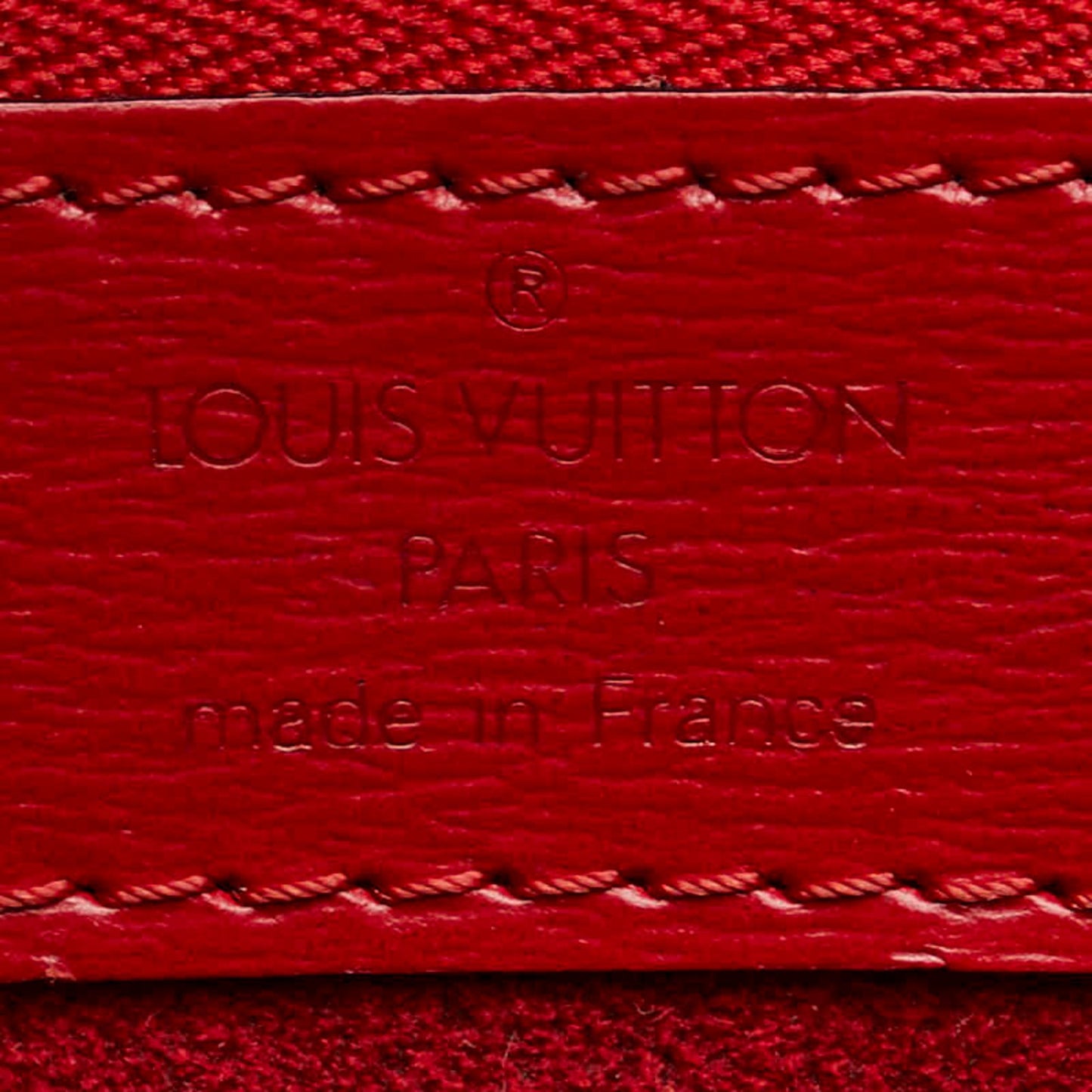 Louis Vuitton Castilian Red Leather Shoulder Bag Tote Bag