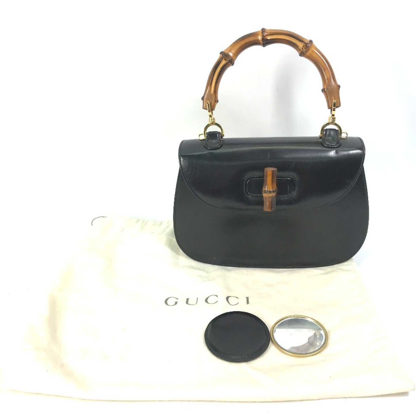 Gucci Black Leather Handbag