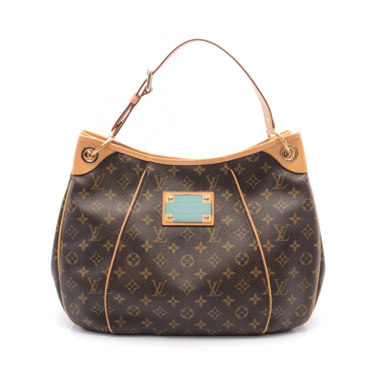 Louis Vuitton Brown Coated Canvas Leather Shoulder Bag ()