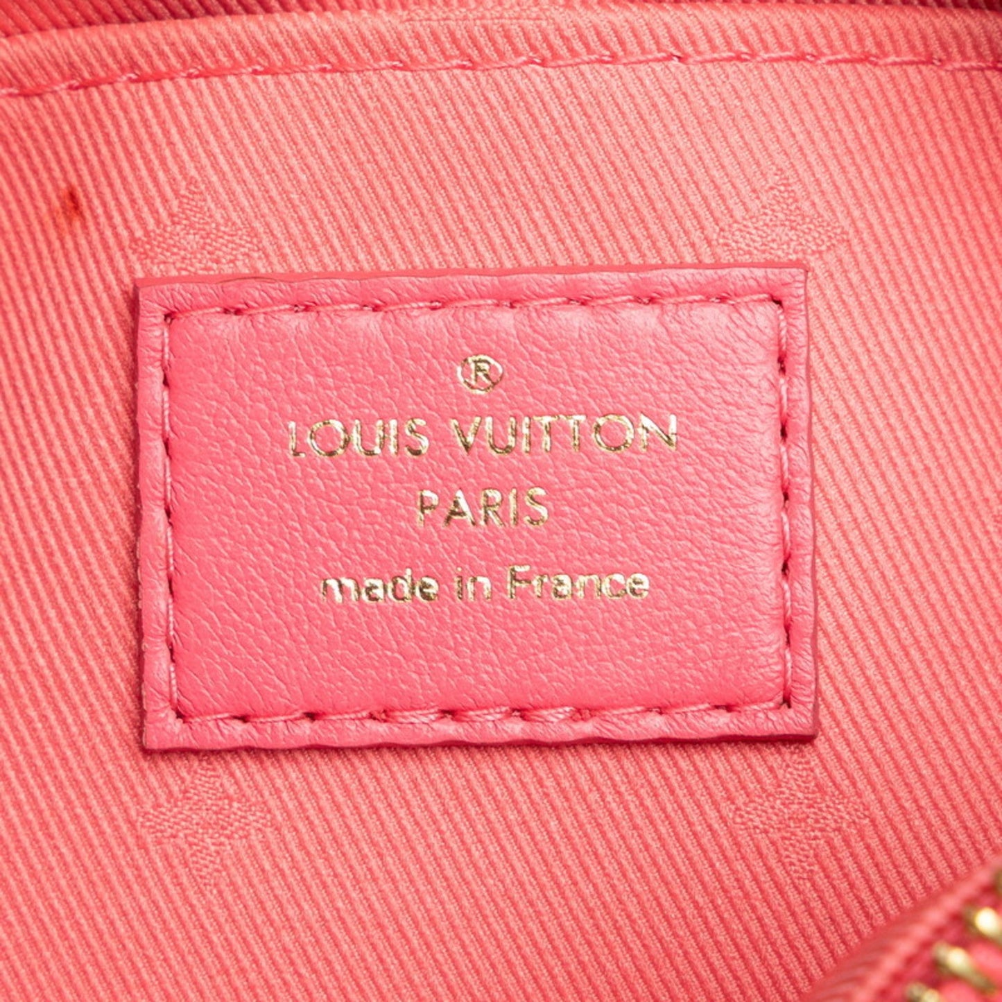 Louis Vuitton Pink Leather Handbag Shoulder Bag
