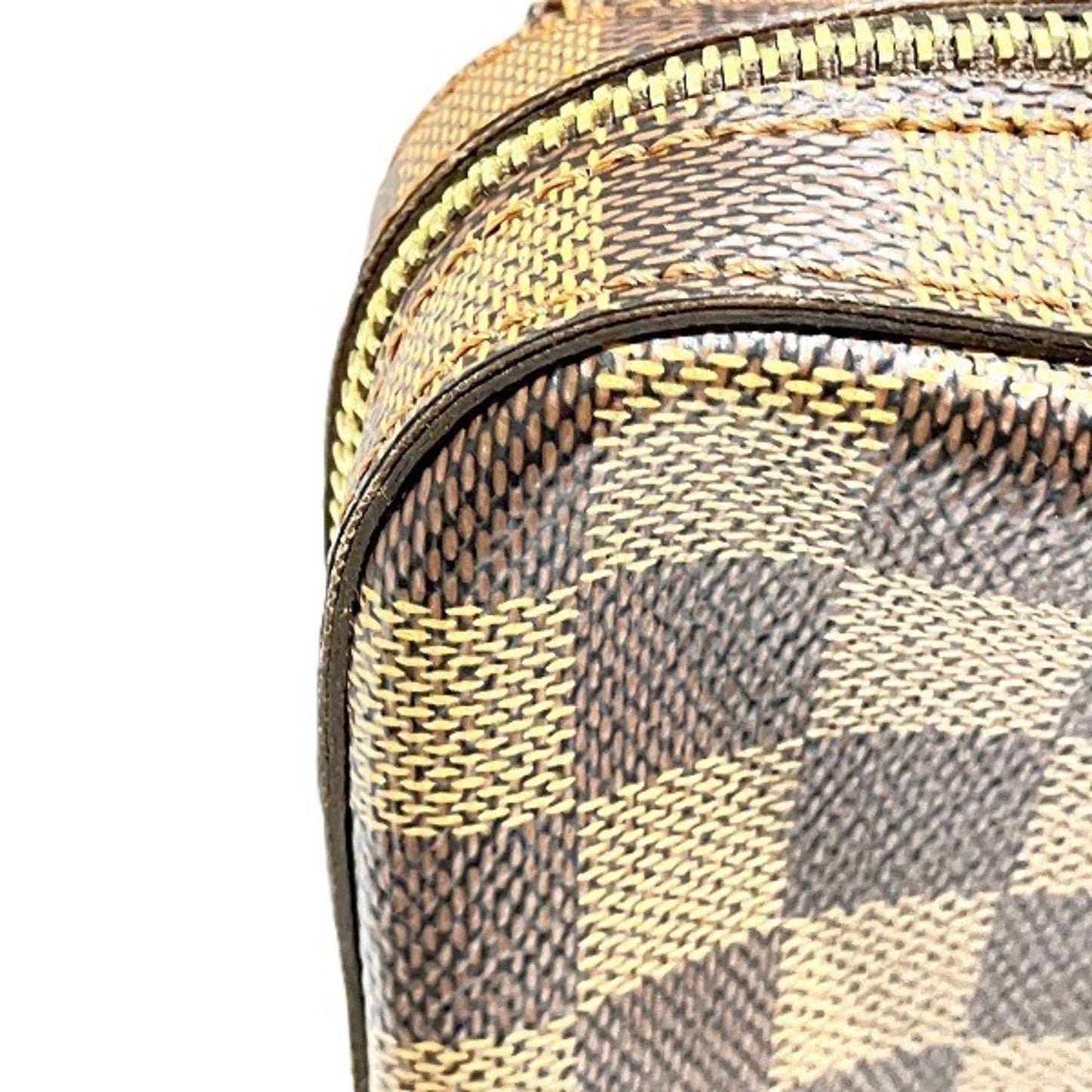 Louis Vuitton Damier Brown Damier Canvas Leather Shoulder Bag
