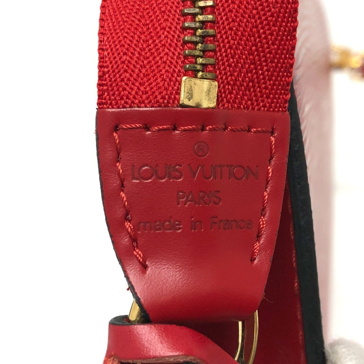 Louis Vuitton Red Leather Shoulder Bag