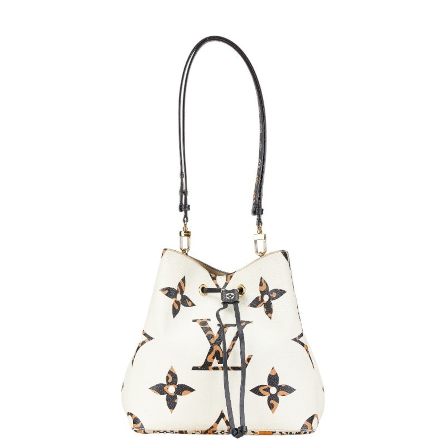 Louis Vuitton Black Lv Off White Orange Pvc Leather Shoulder Bag ()