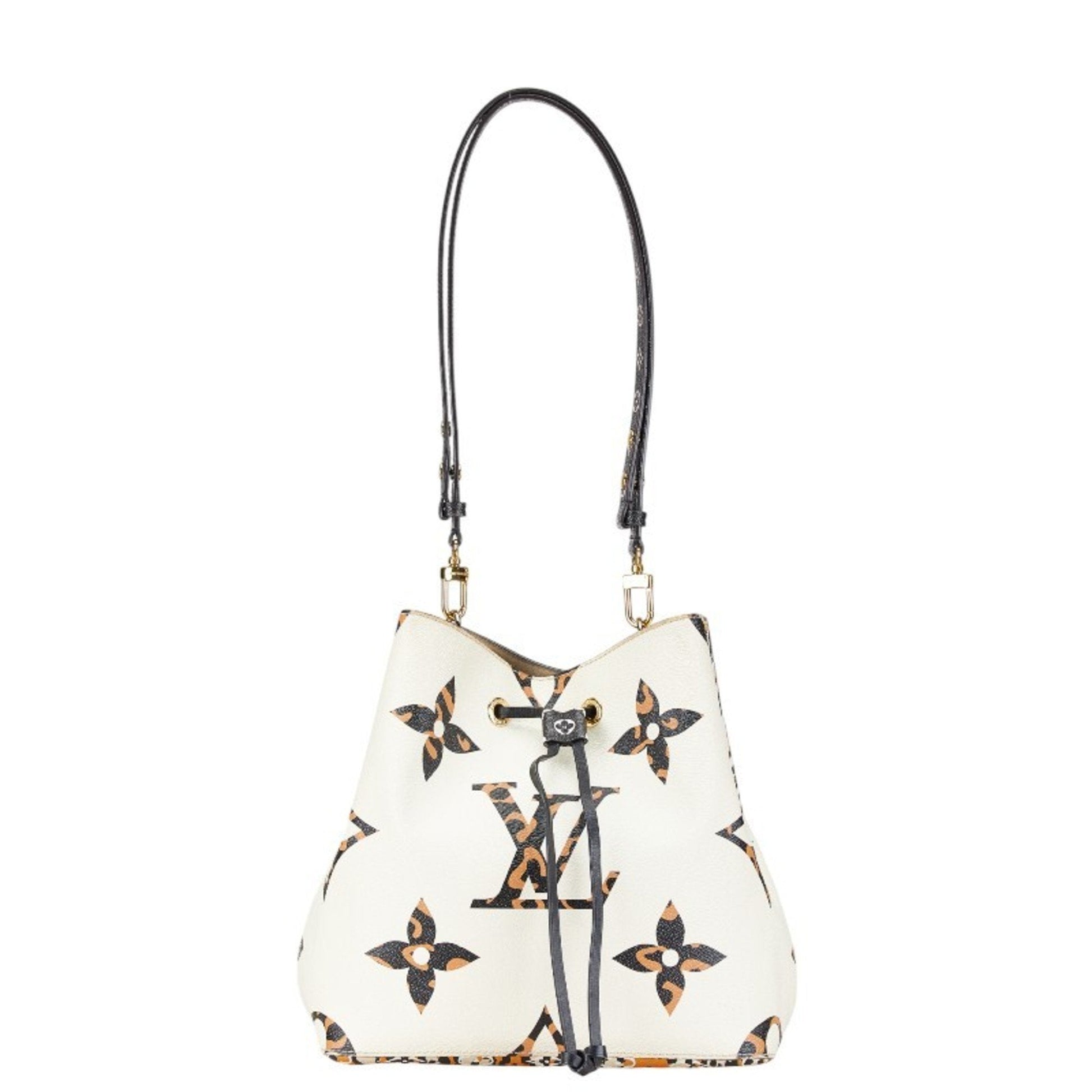 Louis Vuitton Black Lv Off White Orange Pvc Leather Shoulder Bag ()
