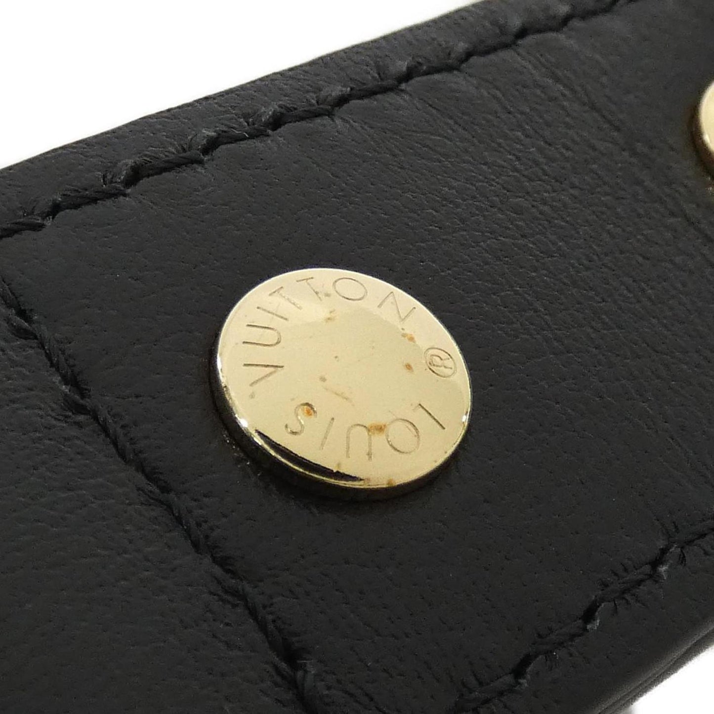Louis Vuitton Black Leather Shoulder Bag