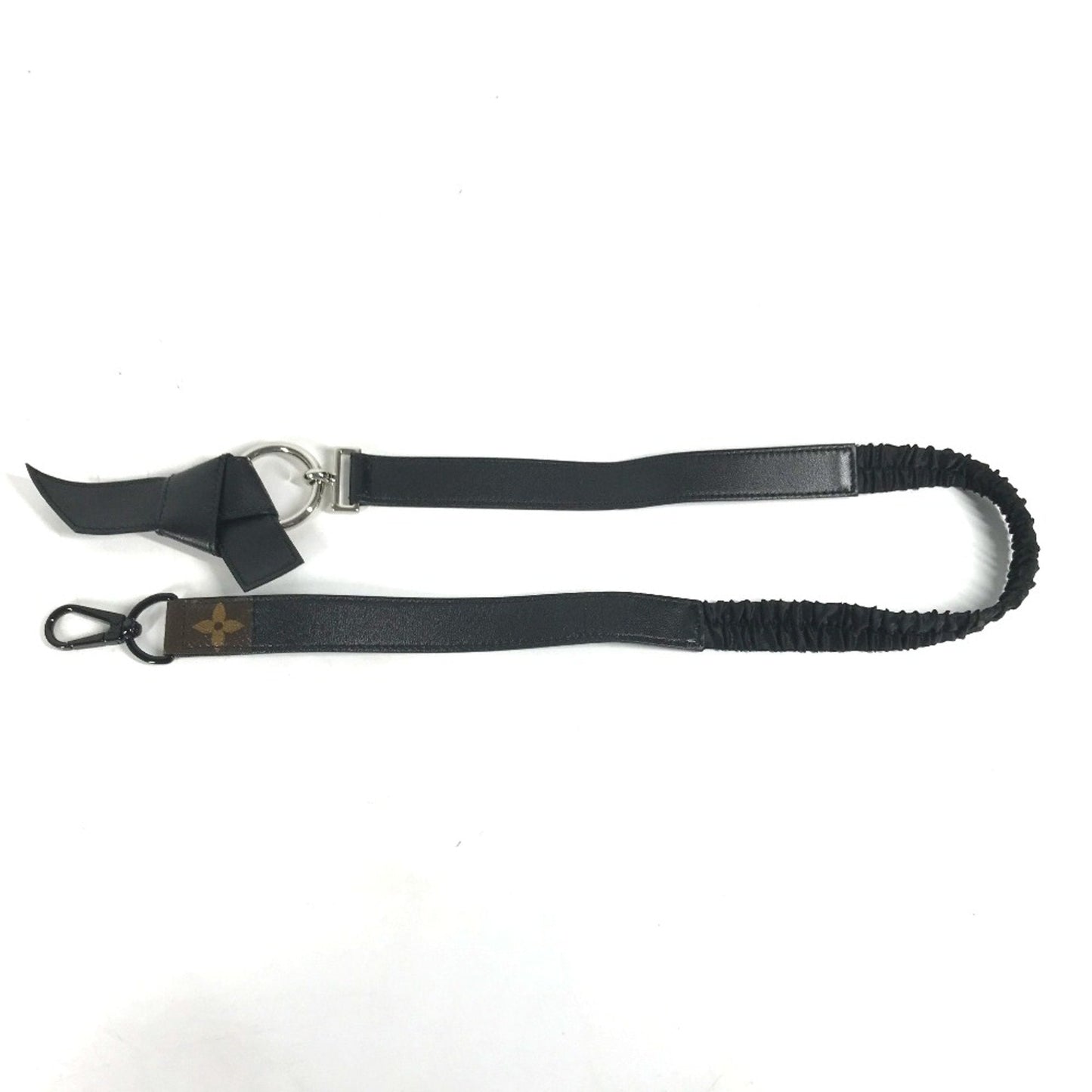 Louis Vuitton Black Leather Chain/Shoulder Wallet