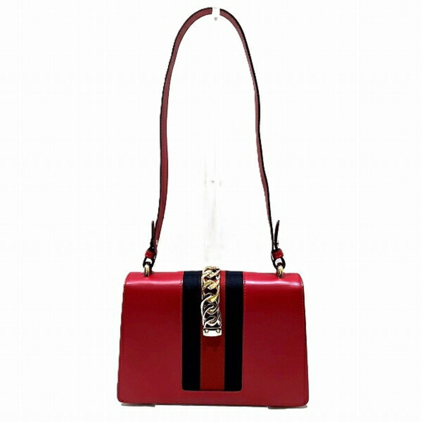 Gucci Red Color Leather Shoulder Bag