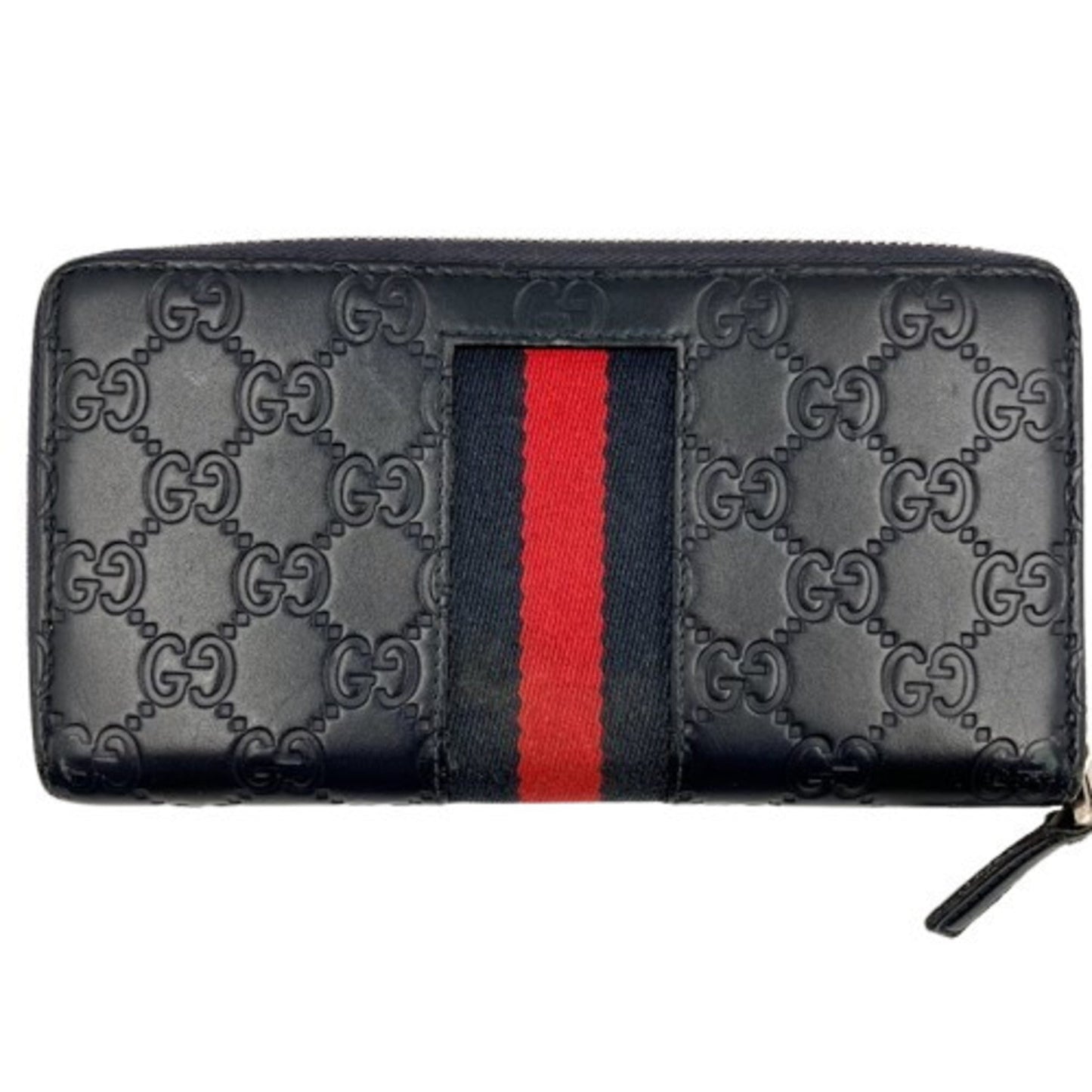 Gucci Black Pvc Long Wallet (Bi-Fold)