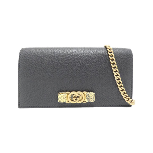 Gucci Black Leather Shoulder Bag ()