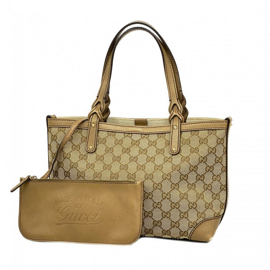 Gucci Brown Canvas Tote Bag ()