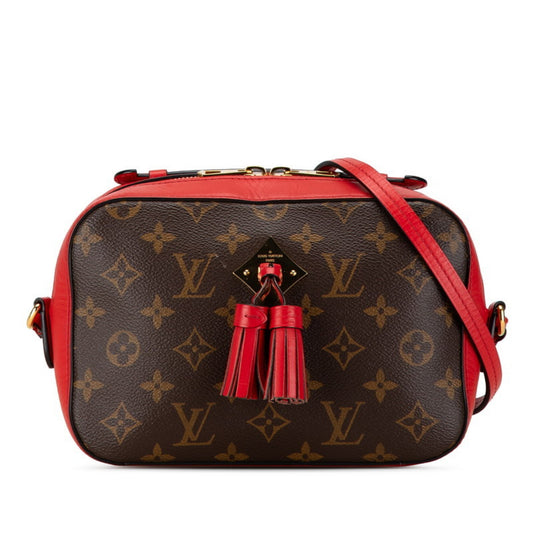 Louis Vuitton Brown Red Color Pvc Leather Shoulder Bag ()