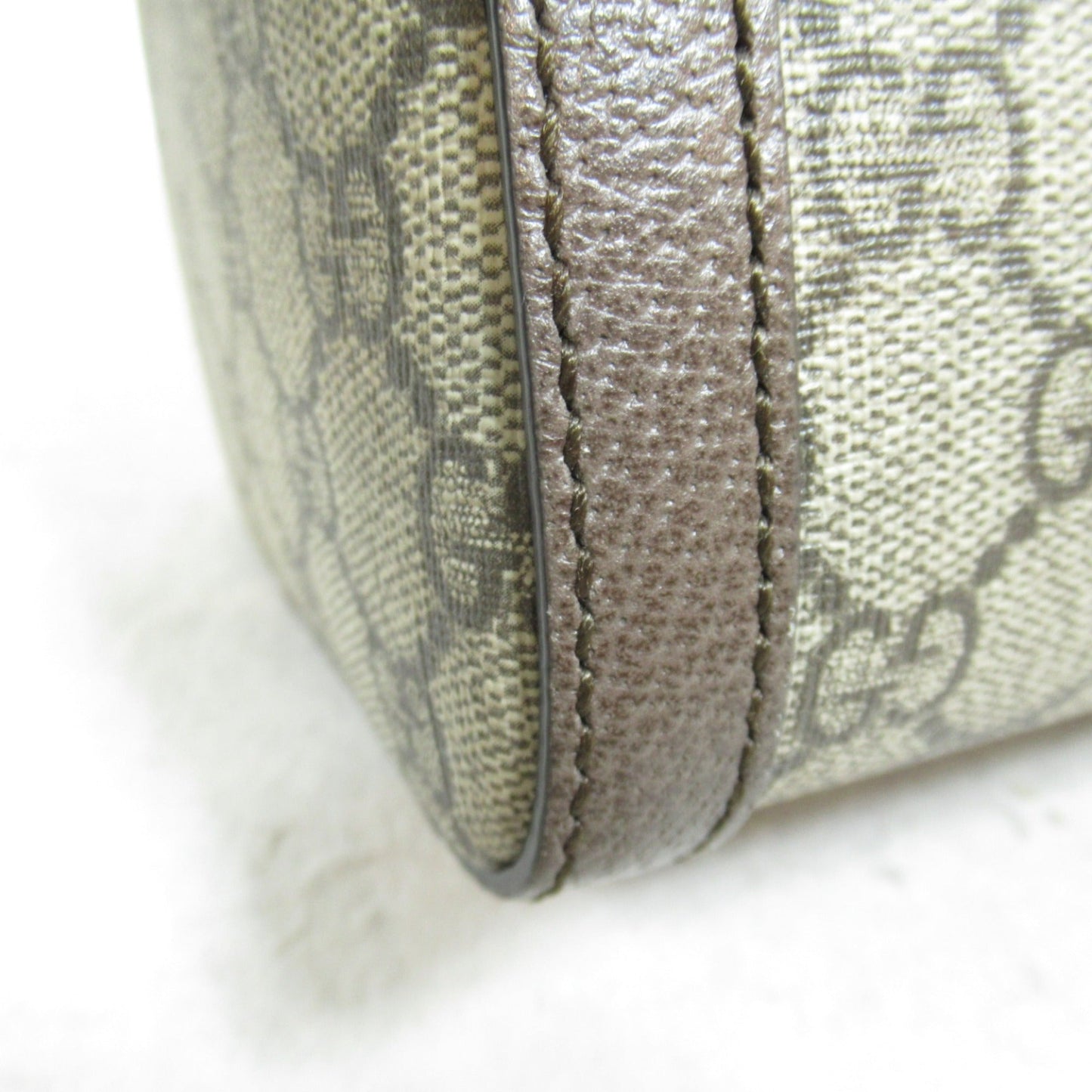 Gucci Beige Brown Gg Supreme Boston Bag