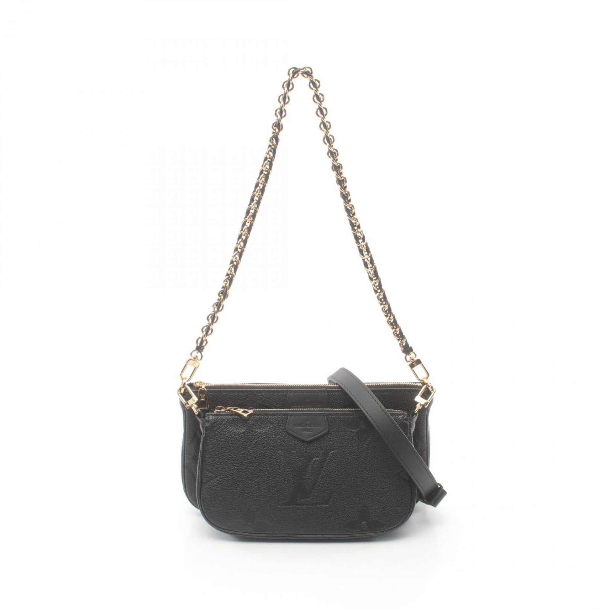 Louis Vuitton Black Monogram Empreinte Leather Pochette Shoulder Bag ()