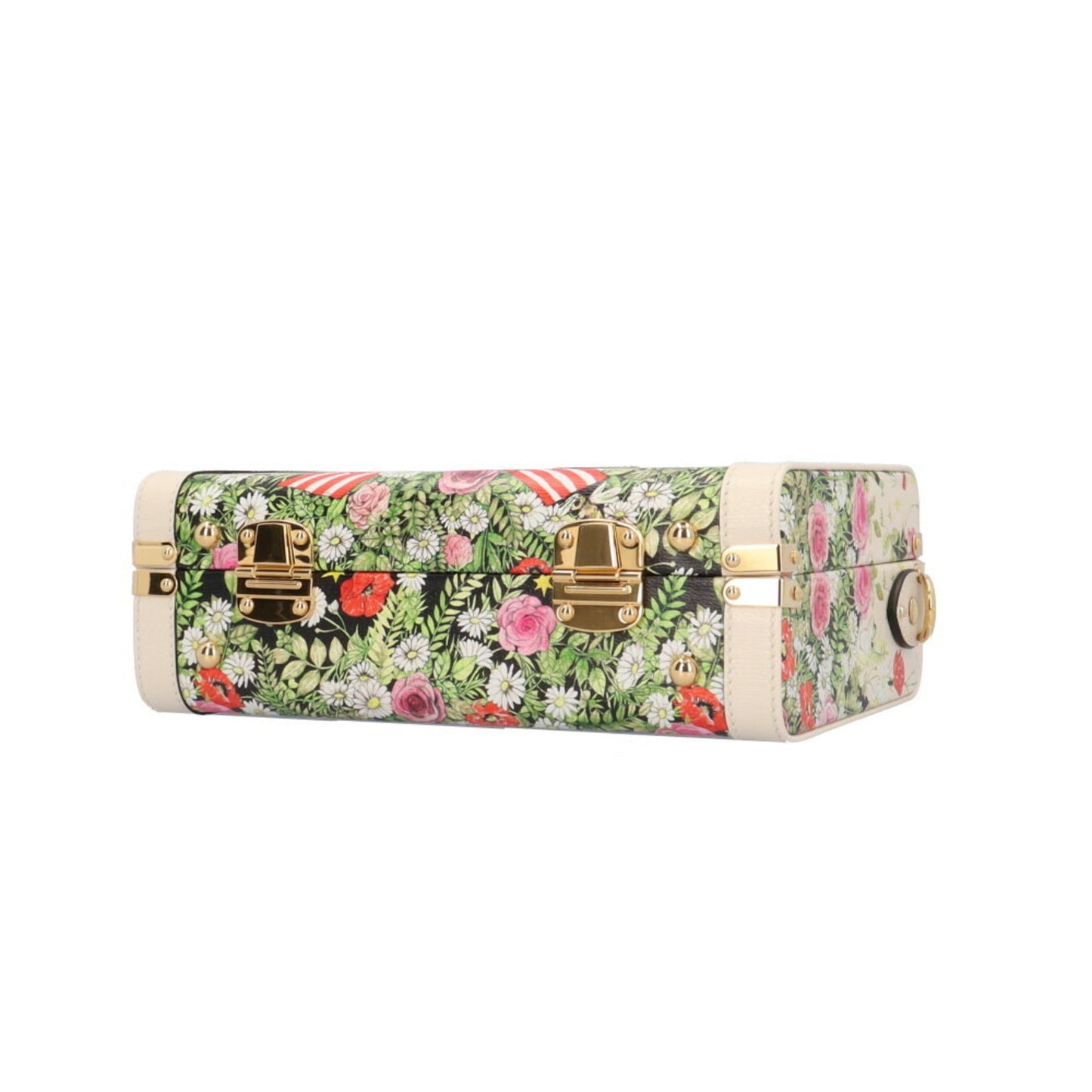 Gucci Daily Multi-Color White Leather Shoulder Bag