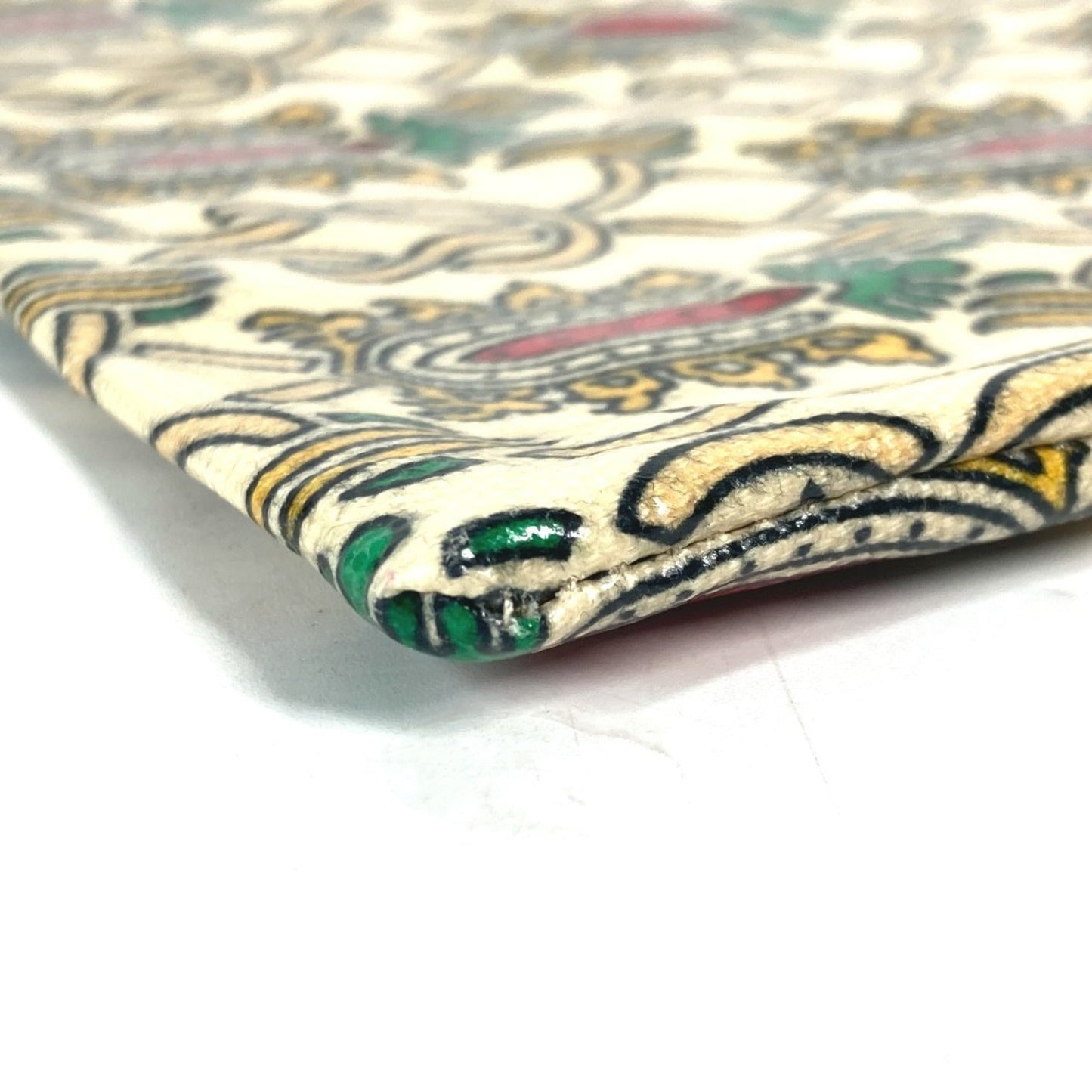 Gucci Red Color Coated Canvas Clutch Bag Pouch
