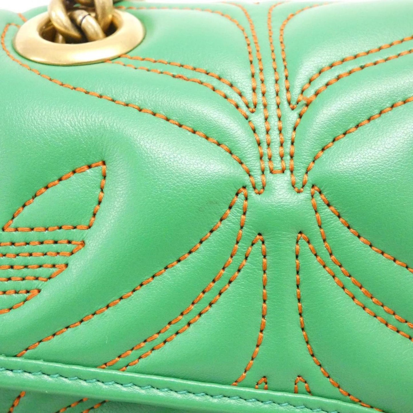 Gucci Gg Marmont Green Quilting Shoulder Bag