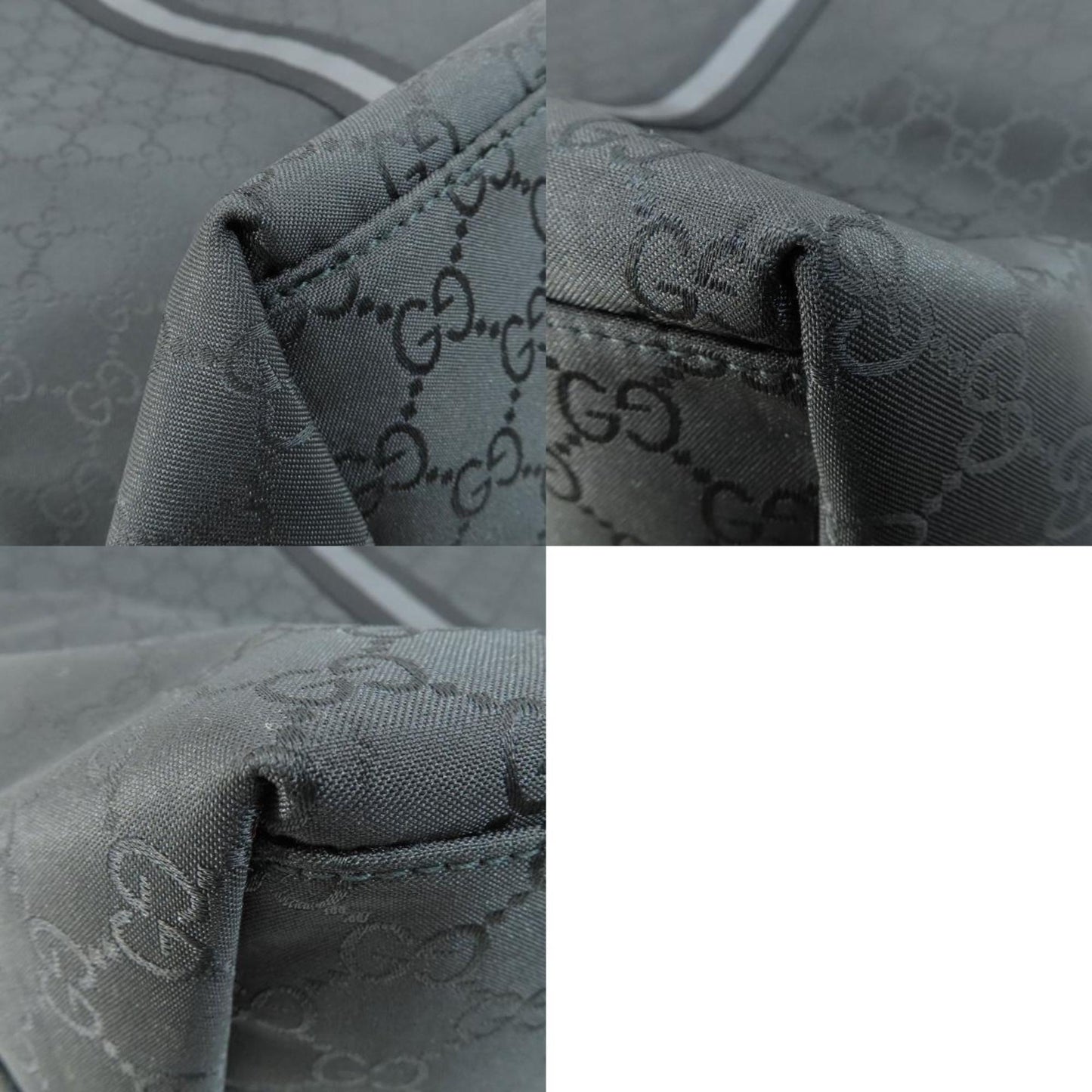 Gucci Black Nylon Tote Bag