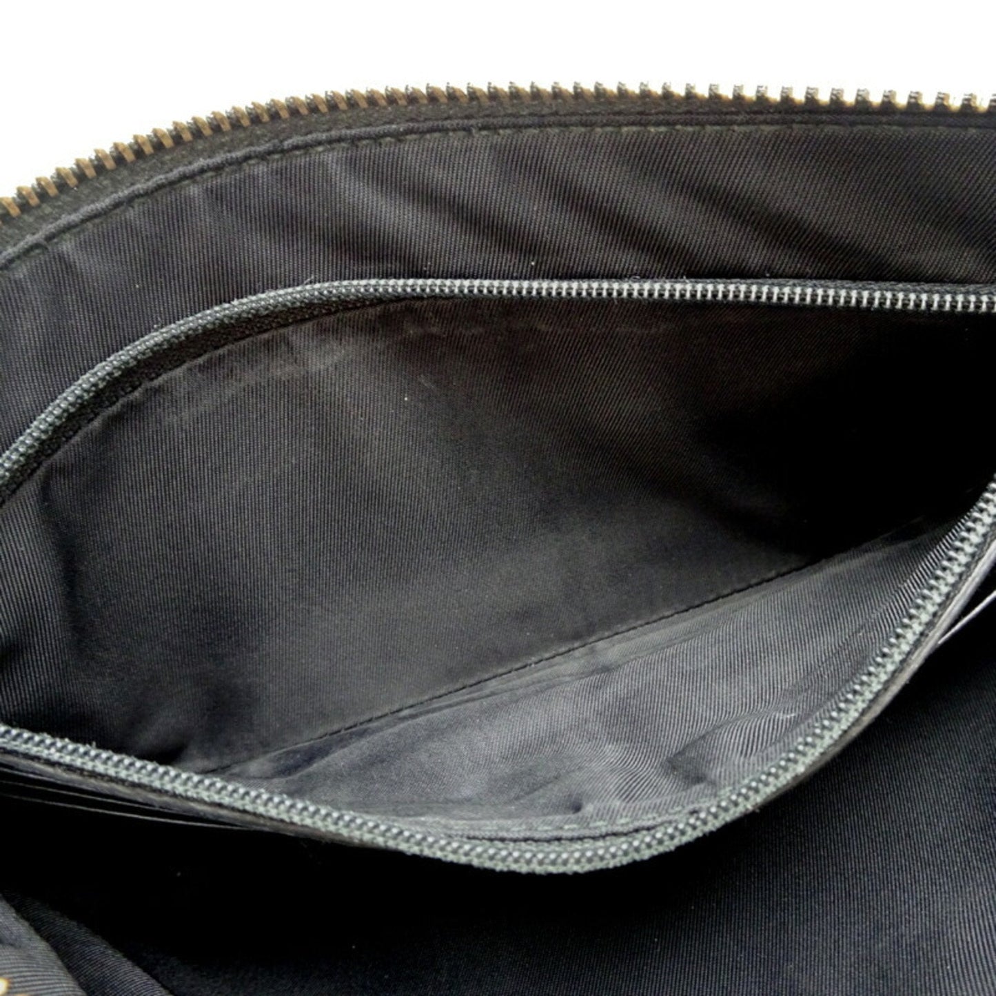 Gucci Black Micro Gg Leather Pouch