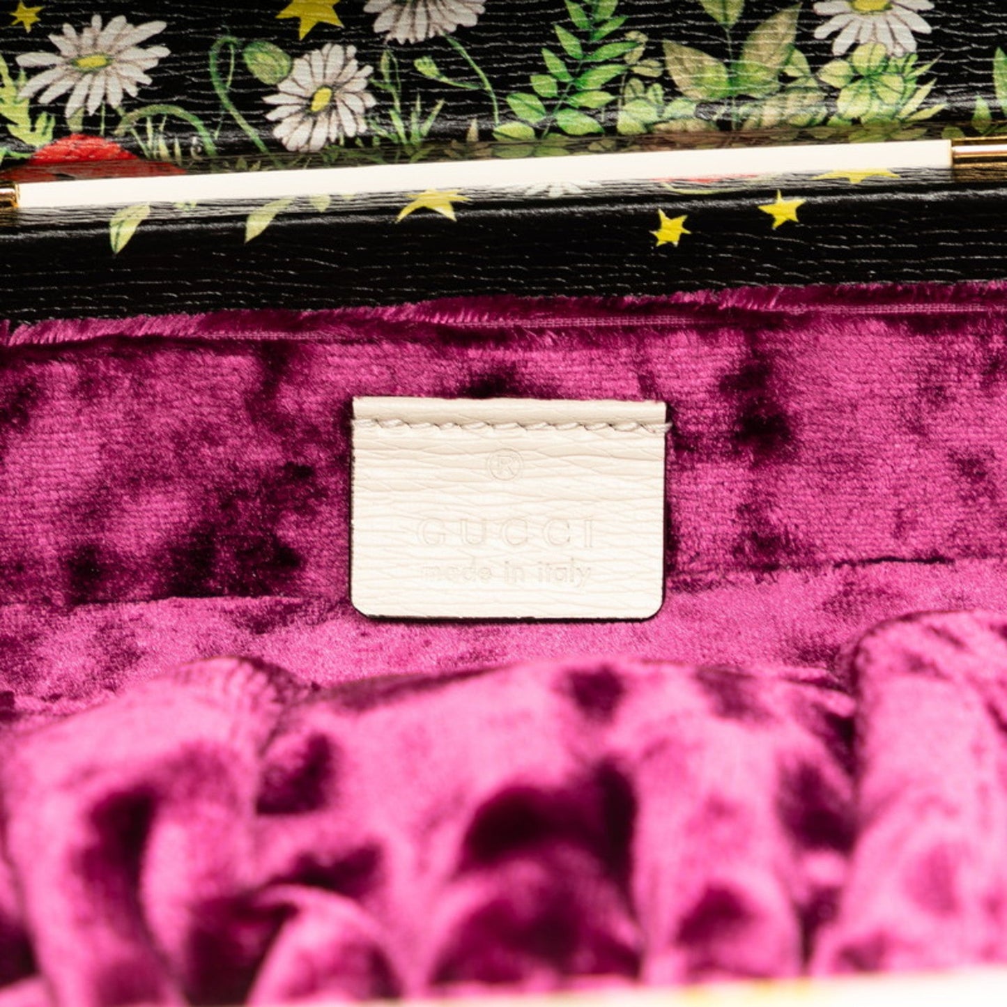 Gucci Ivory Multi-Color Leather Shoulder Bag