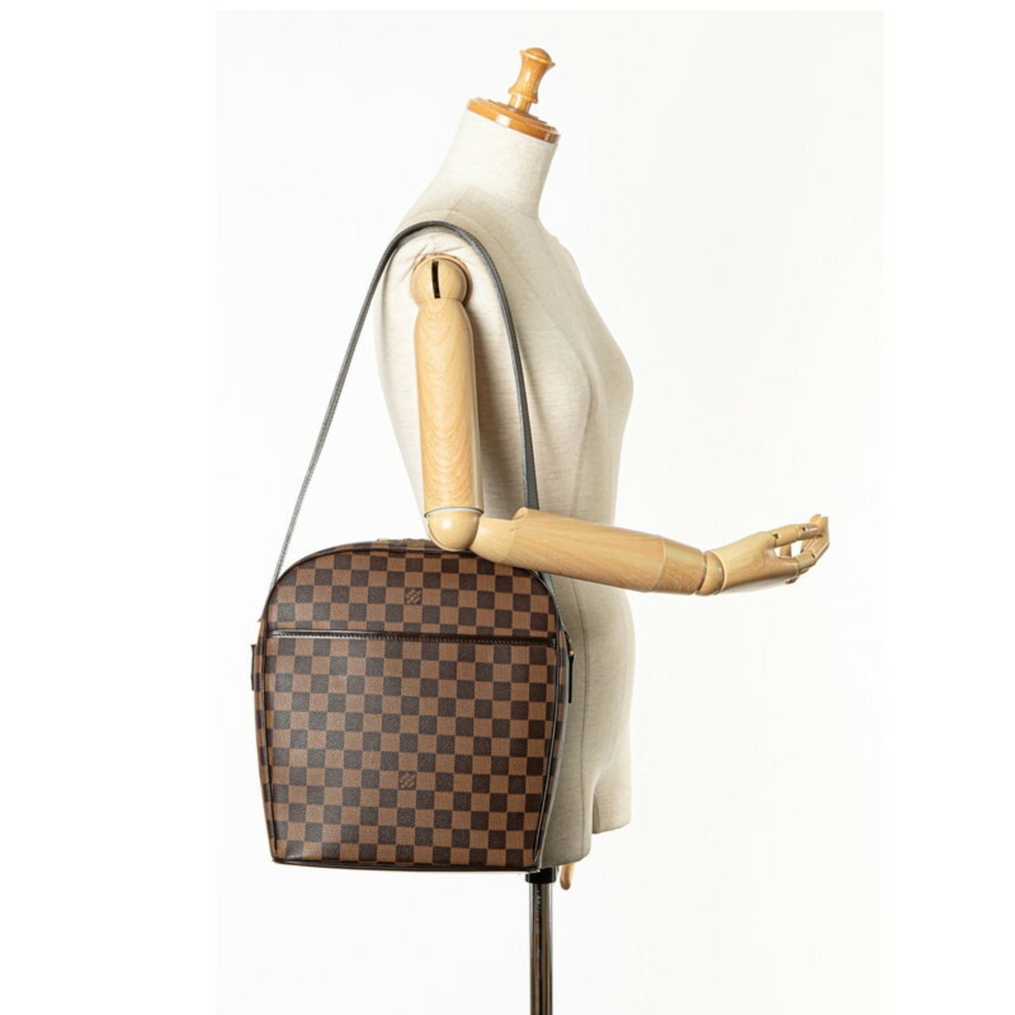 Louis Vuitton Brown Pvc Leather Shoulder Bag
