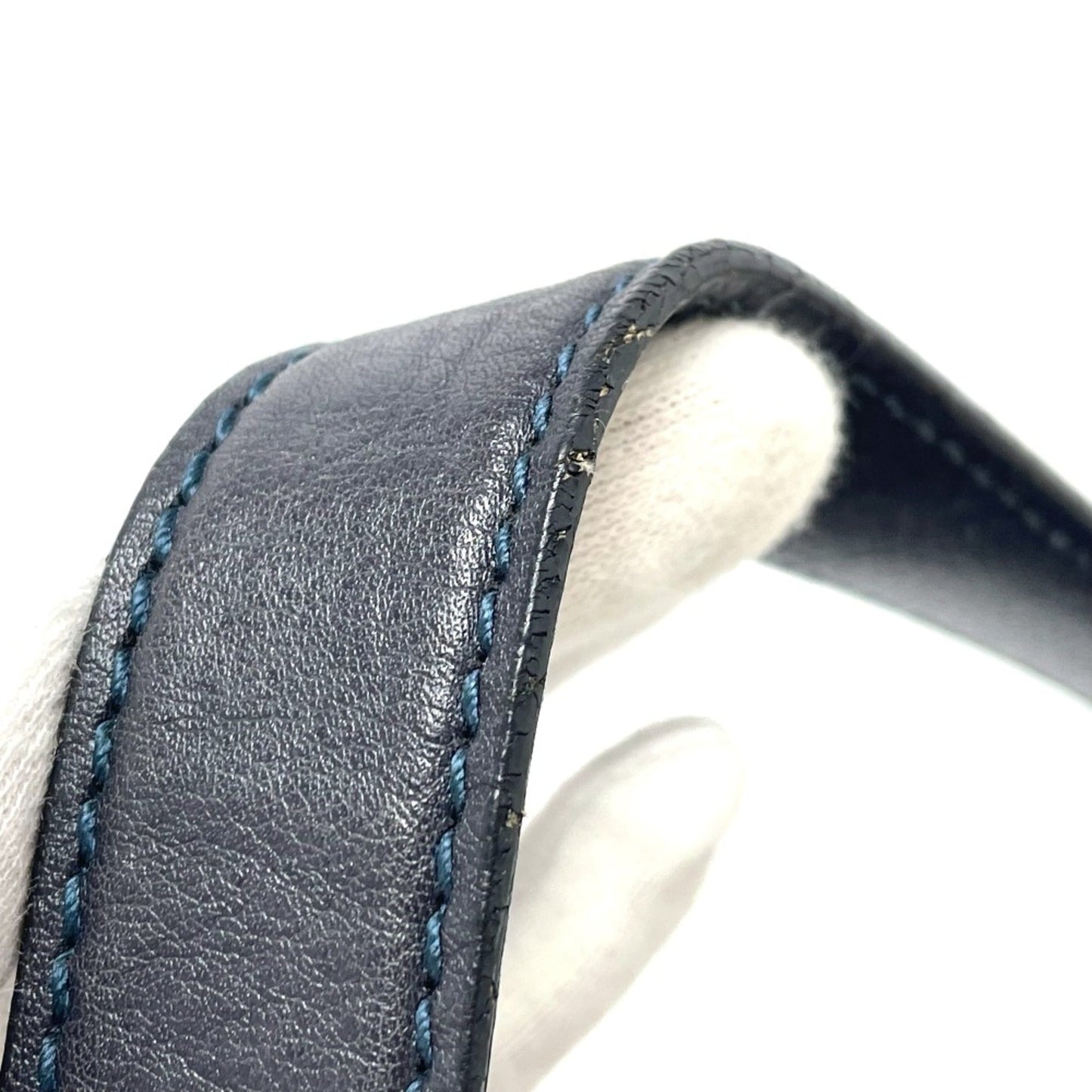 Gucci Navy Leather Shoulder Bag