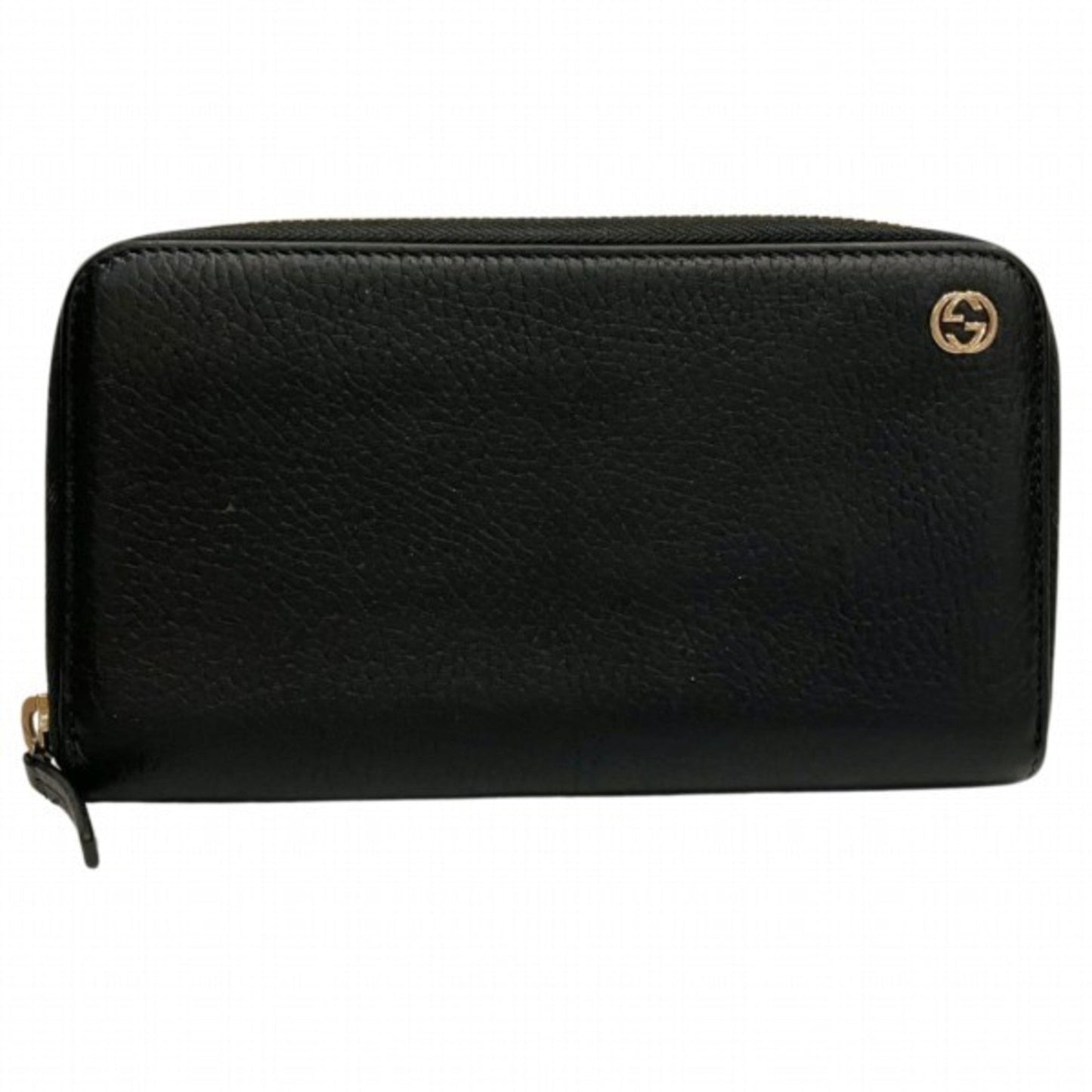 Gucci Black Leather Long Wallet (Bi-Fold) ()