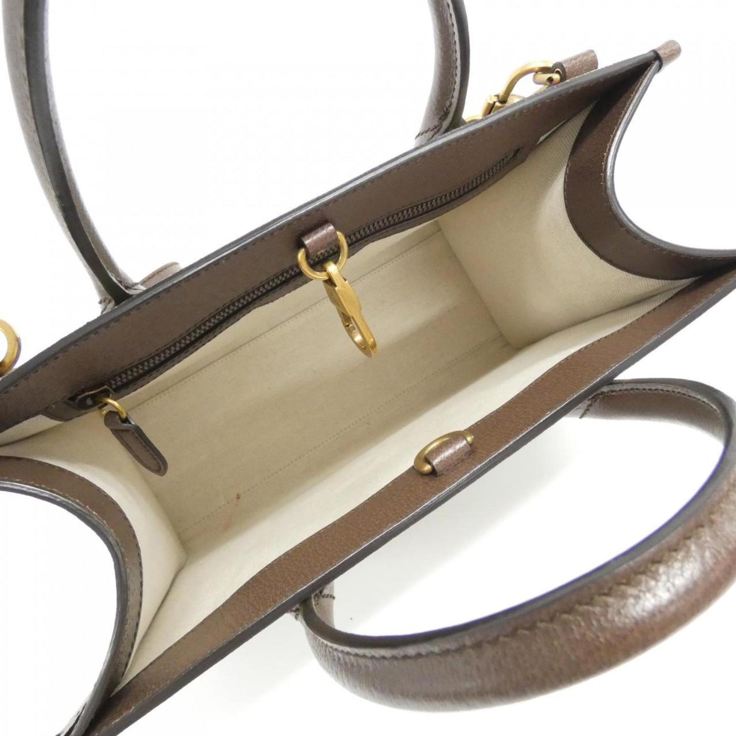 Gucci Beige Multi-Color Gg Supreme Leather Handbag