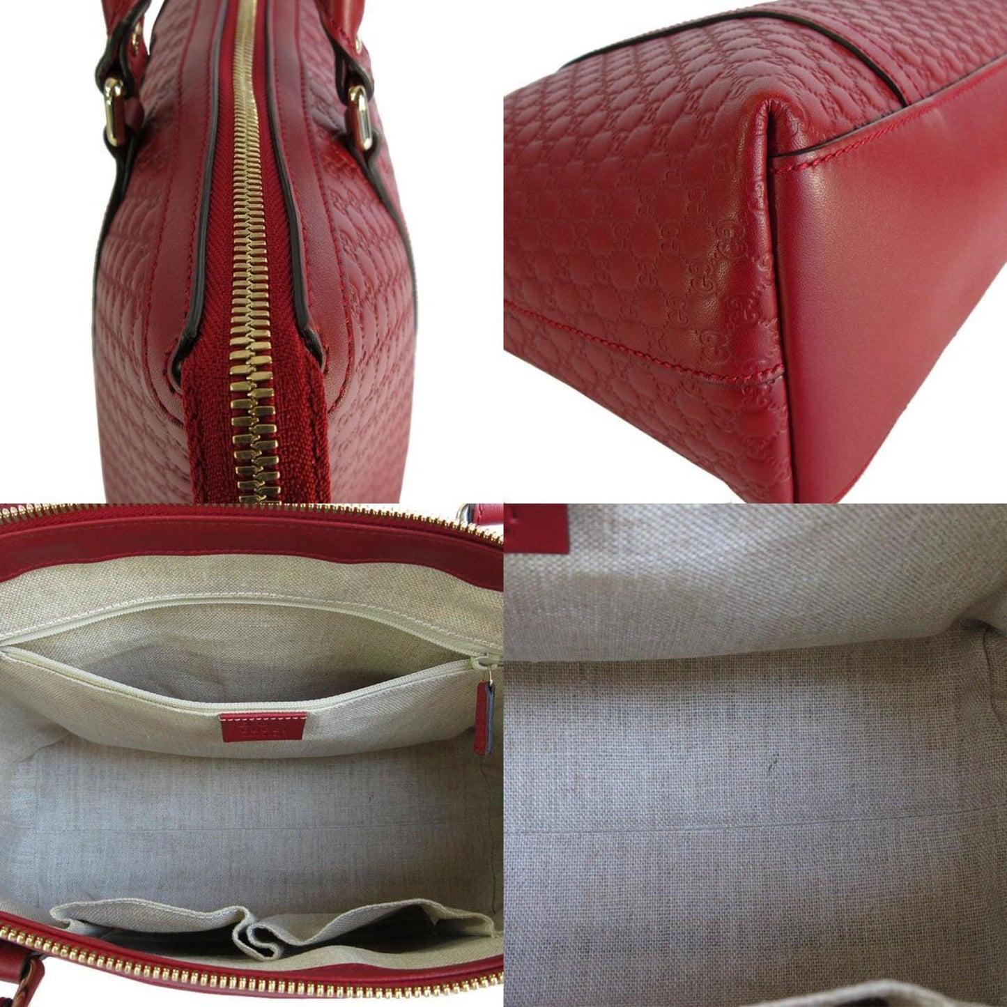 Gucci Dark Red Leather Handbag Shoulder Bag